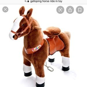 Galloping ride on horse